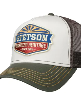 New American Heritage Trucker Cap by - grey - Unisex - Size: One Size - Stetson - FashionsVida