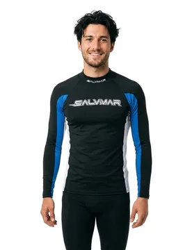 Rash Guard Manches Longues Oasi Black / Blue S - Salvimar - FashionsVida