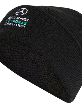 Mercedes Unisex Winter Mützen - Schwarz - Größe S/M - Poly (Polyester) Black S/M - Adidas - FashionsVida