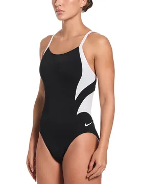 Hydrastrong Fly Racerback Swimsuit Black / White 30 Women - Nike Swim - FashionsVida