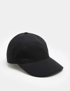 Pure Cotton Baseball Cap Black male - Autograph - FashionsVida