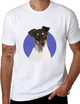 Jack Russel Terrier graphic art on purple background T-Shirt t shirt man casual man t shirt graphic T-Shirt - Aliexpress - FashionsVida