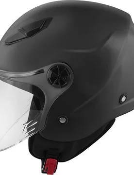 Casco Moto Jet KV61 Nero Opaco taglia M - Kappa - FashionsVida