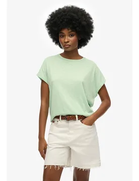 T-shirt à Manches Courtes Studios Loose Hemlock Green L - Superdry - FashionsVida