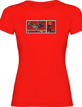 Maglietta A Maniche Corte Comic Red - Kruskis - FashionsVida