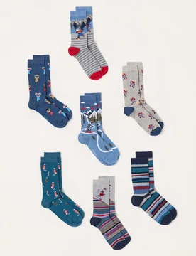 Days of Socks Gift Set Multi male - Fatface - FashionsVida