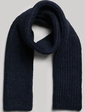 Superdry Damen Essential Schal mit Rippmuster Dunkelblau - Größe: One Größe - 49.99 - FashionsVida