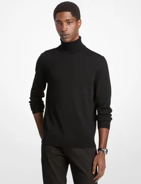 Jersey de hombre de cuello vuelto en lana merino - Michael Kors - FashionsVida