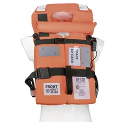 Solas 165n Life Jacket Orange 43+ kg unisex