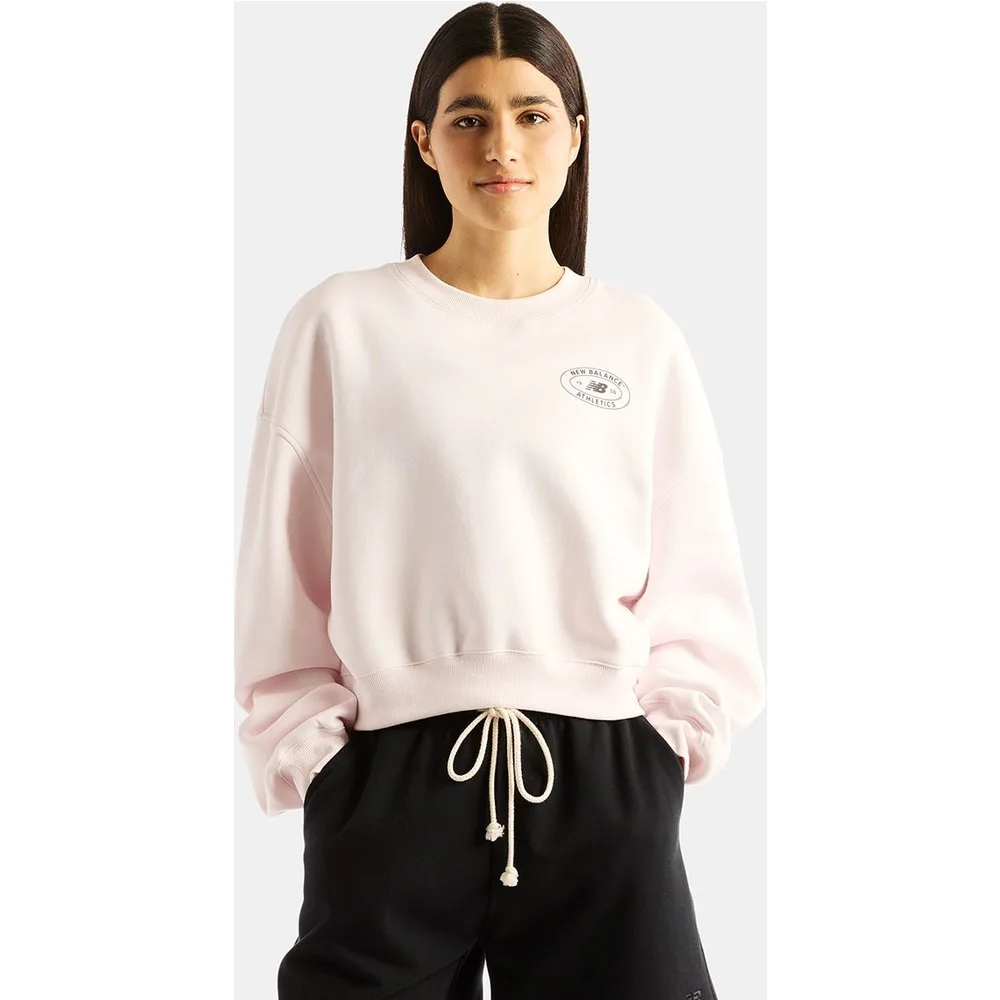 Sudadera casual de mujer Reimagined Fleece Crew - New Balance - FashionsVida
