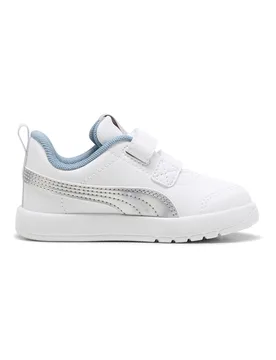 Sneakers bianche con dettagli iridescenti Courtflex V3 SpaceBelle VInf 27 - Puma - FashionsVida