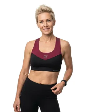 Top De Sport Printed Black / Cherry L - Givova - FashionsVida