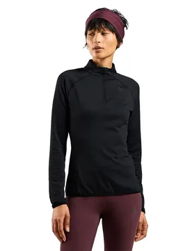Zeroweight Warm Half Zip Sweatshirt Black M Women - Odlo - FashionsVida