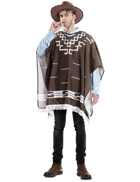Hombre Wild West-Kostüm für Herren Faschingskostüm braun - male - Eurocarnavales - FashionsVida