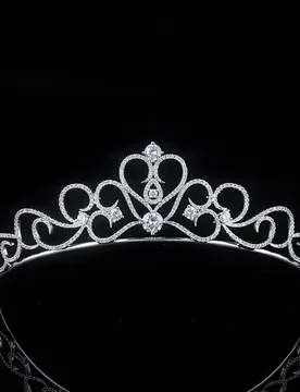 Stunning Heart-Shaped Crown Light Luxury Women's Headwear stereo Jewelry Suitable for Wedding Travel Daily Birthday Gift H-73 - Aliexpress - FashionsVida