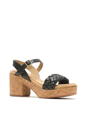 Women's Poppy Quarter Strap Sandal in Black Size: 4 - Black - Size: 4 - Hush puppies - FashionsVida