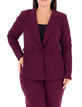 Blazer monopetto BORDEAUX 54 - RINASCIMENTO CURVY - FashionsVida