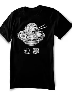 Unique Japanese Noodles Ramen Jiro Printed T-Shirt. Summer Cotton O-Neck Short Sleeve Mens T Shirt New S-3XL - Aliexpress - FashionsVida