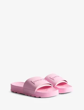 Hunter Flat Sliders Pink Unisex - Hunter - FashionsVida