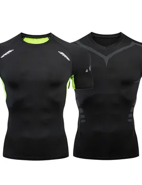 Men's Running Compression Shirts Short Sleeve Sport Gym Tees Fitness Quick Dry Sweatshirt Jogging Tracksuit Athletic Shirt Tops - Aliexpress - FashionsVida