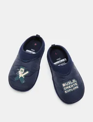Kids' Minecraft™ Slippers (10 Small - 7 Large) Dark Blue male