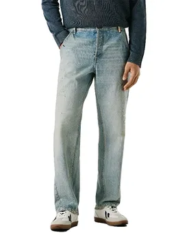 Jeans Helix Authentic Loose Tapered Fit Blue Rigid Denim 34 - Pepe jeans - FashionsVida