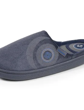 Chaussons Mules BLOUP Marine Chiné marine chiné 43 - Isotoner - FashionsVida