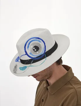 Cappello Borsalino Collection 230215 Bianco - COVERI - FashionsVida