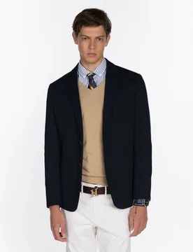 Harper & Neyer - Americana de hombre lisa en marino - Harper & Neyer - FashionsVida