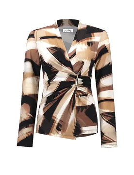 T-shirt à manches longues marron 48 - Joseph Ribkoff - FashionsVida