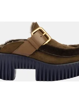 Zuecol de mujer piel y pelo en iterior y detalles - 4ccccees - FashionsVida
