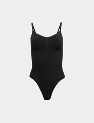 Body Sculpt Firm Control Seamless Thong Body Black female