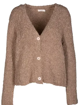 V-Cardigan,1/1 Arm, Boucle female - 42 - FashionsVida