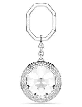 Accessorio per borse, Taglio Round, Bianco, Placcato rodio OS - Swarovski - FashionsVida