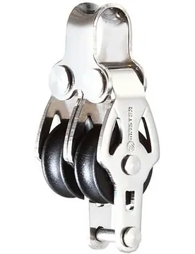 Double Pulley With Becket 16 Mm Silver One Size unisex - Tersma - FashionsVida