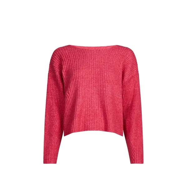Pull Vikaylena côtelé avant croisé - Vila - FashionsVida