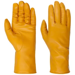 Leather Gloves with Wool Lining by - mustard - Damen - Size: 6 HS