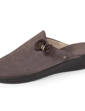 Chaussons mules Talon Nœud Taupe taupe 41 - Isotoner - FashionsVida