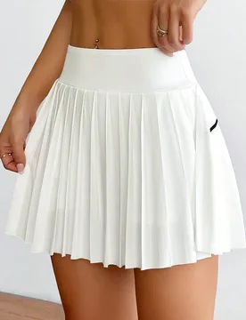 Falda-pantalón deportiva casual plisada para mujeres XS - Shein - FashionsVida