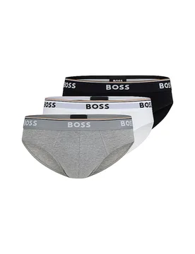 Slip paquete de 3 blanco negro XXL - BOSS - FashionsVida