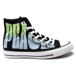 Kids Unisex All Star Hi Trainers - Black Canvas - Size Uk 4