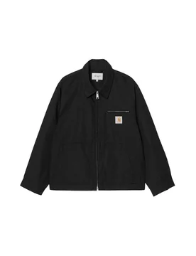 Postal jacket giacca estiva con colletto e zip - black - CARHARTT WIP - FashionsVida