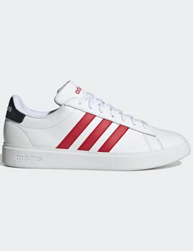 Scarpe Grand Court Cloudfoam Comfort 46 2/3 Cloud White / Better Scarlet / Core Black - Adidas - FashionsVida