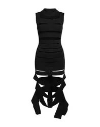 Vestido midi Mujer Negro S Mujer