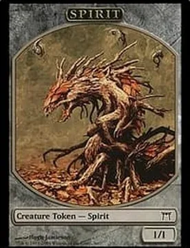 Spirit Token (Champions of Kamigawa Magic Player Rewards) Promotional Cards - Magic: The Gathering - FashionsVida