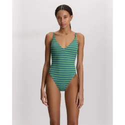 Bañador de mujer escote pico