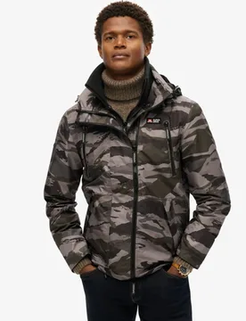 Superdry Herren Kapuzen-windbreaker-jacke Mountain Dunkelgrau - Größe: S - 119.99 - FashionsVida