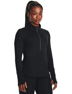 Maglietta A Manica Larga Con Mezza Cerniera Qualifier Run Black 001 / Reflective 960 L - Under armour - FashionsVida