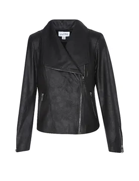 Giacca effetto pelle nero XL - Joseph Ribkoff - FashionsVida