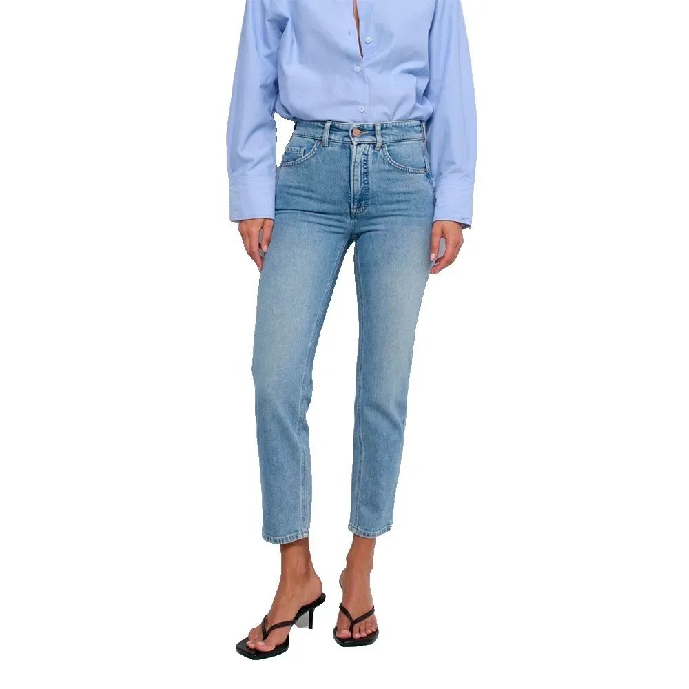 Jeans 21011559 Slim Fit Cropped Medium Light 29 - Salsa Jeans - FashionsVida